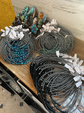 Load image into Gallery viewer, Black Onyx Heishi Choker – 14.5" with Sterling Silver Beads