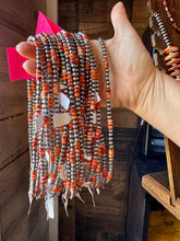 Load image into Gallery viewer, 18-Inch Sterling Silver Pearl Necklace with Spiny Oyster (5mm)