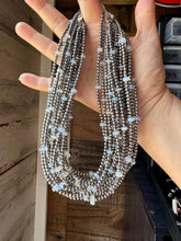 Load image into Gallery viewer, 15" White Opal Necklace with Sterling Silver Pearls