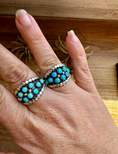 Load image into Gallery viewer, Multi-Stone Kingman Turquoise Ring – Roberta Begay – Size 7 or 9