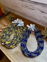 Load image into Gallery viewer, 18-Inch Sterling Silver Pearl & Bumblebee Jasper Necklace