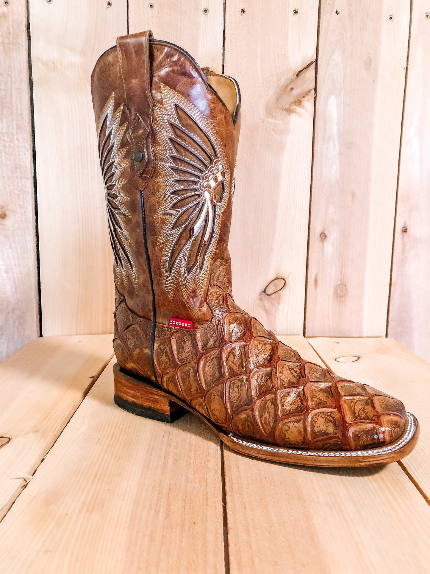 Indian Chief Bass Print Boot #0038