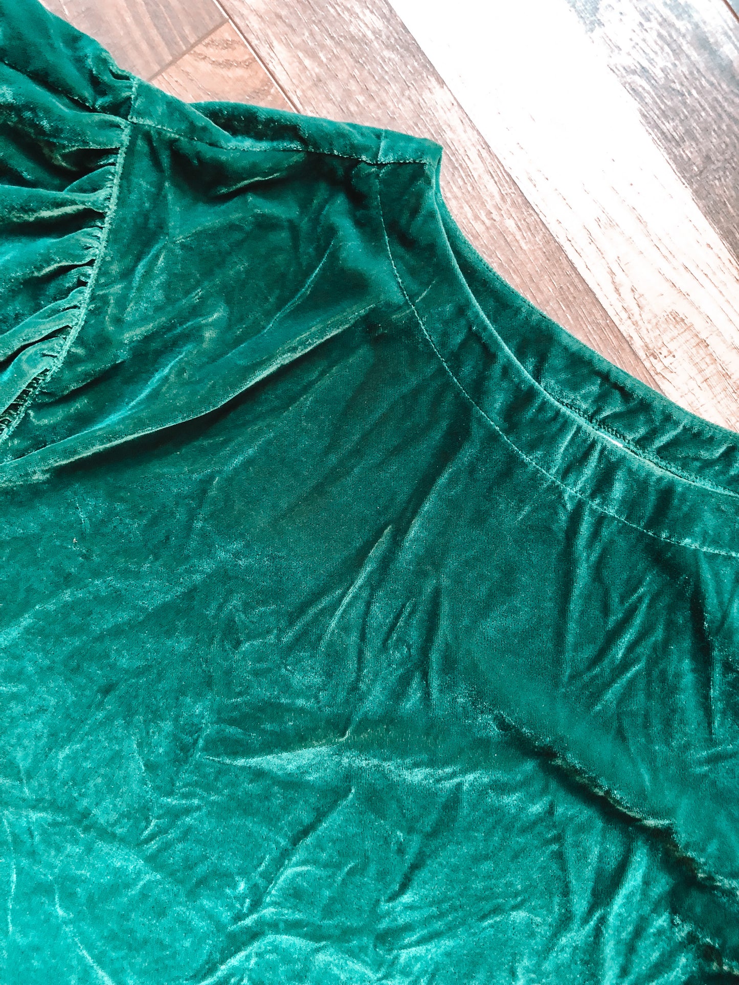 Green Velvet Dress