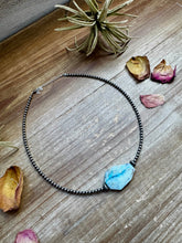 Load image into Gallery viewer, 3 mm Sterling Silver Pearls with Peruvian Opal
