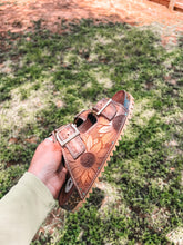 Load image into Gallery viewer, Sunflower Tooled Sandal **FINAL SALE

