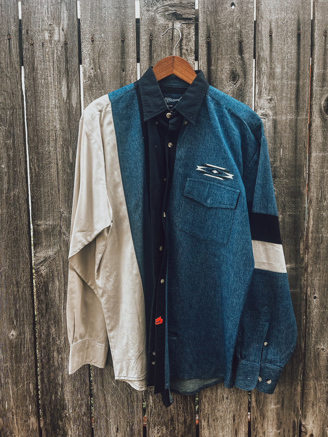 Wrangler Denim L/S (size Medium)