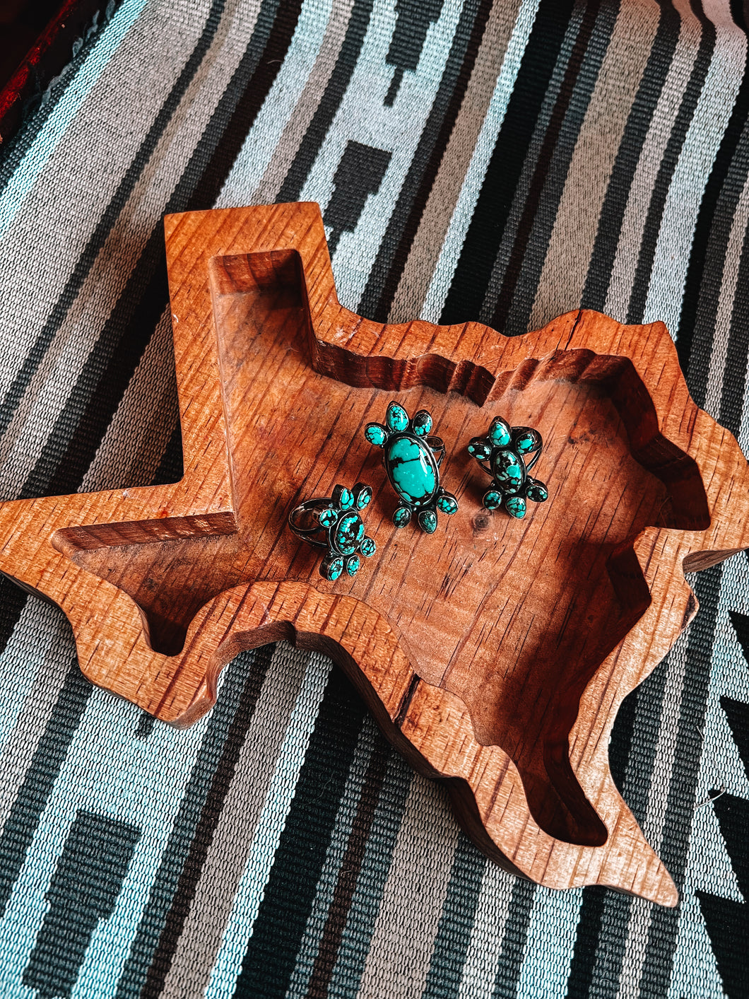 7- Stone Turquoise Ring