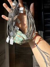 Load image into Gallery viewer, 3 mm Sterling Silver Pearls with Peruvian Opal
