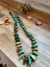 Load image into Gallery viewer, 34-Inch Natural Shell &amp; Turquoise Nugget Necklace
