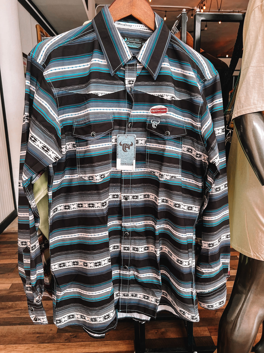Striped Aztec Navy