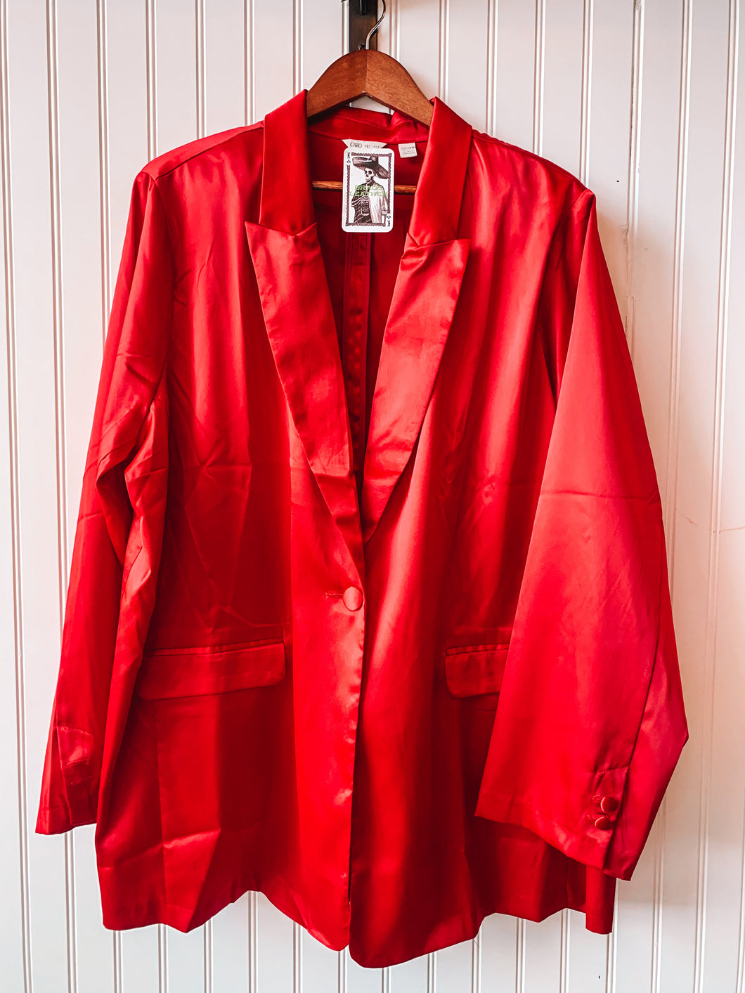 Red Satin Red—size 22/24W