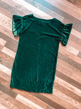 Load image into Gallery viewer, Green  Velvet Dress
