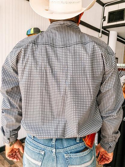 Wavy Square Charcoal LS