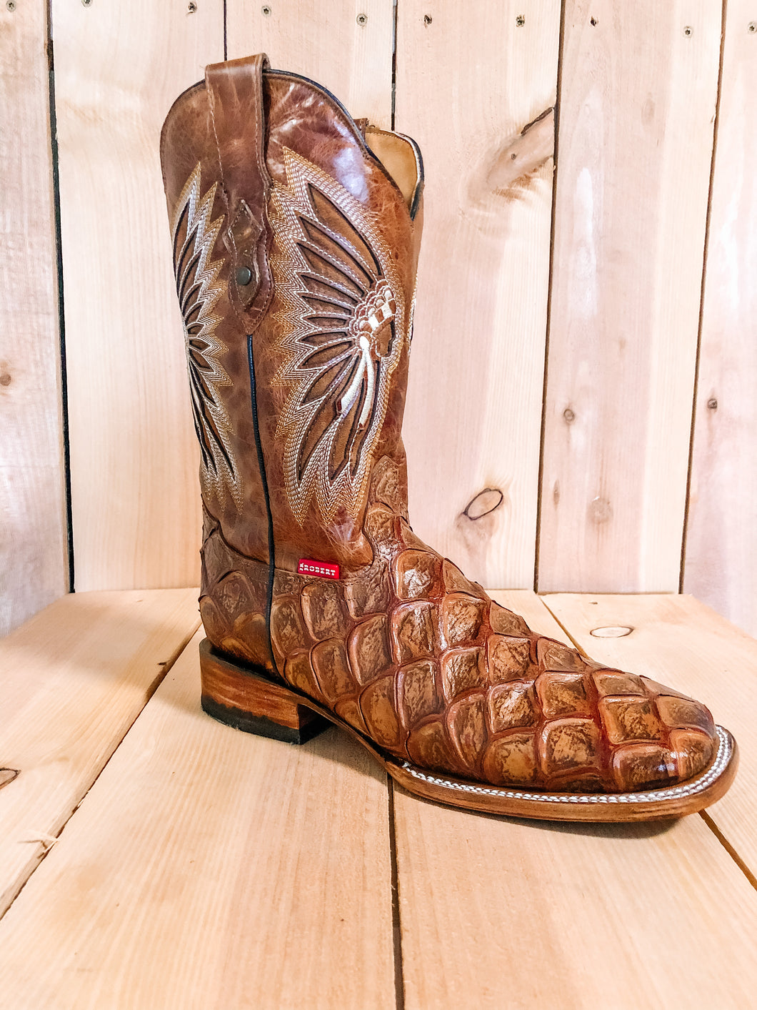 Indian Chief Bass Print Boot #0038