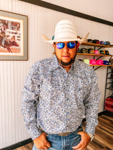 Load image into Gallery viewer, Paisley Print White LS
